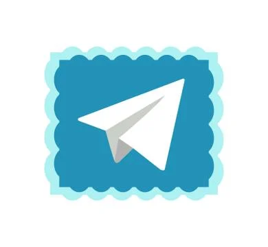 Telegram application icon. Telegram is an online social media network. Social Stock Illustration