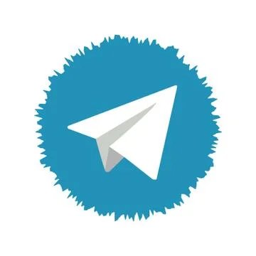 Telegram application icon. Telegram is an online social media network. Social Stock Illustration