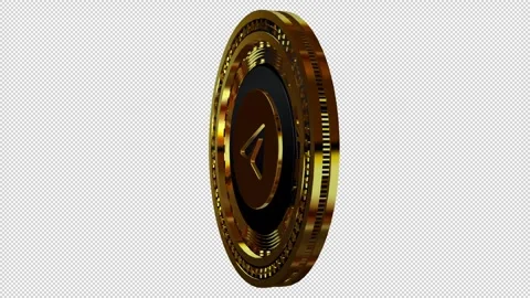 Telegram Gold Logo Icon, Alpha Channel, Looped, Exclusive Stock Footage 301075879