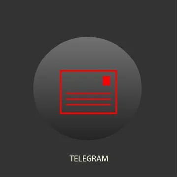 Telegram icon Stock Illustration