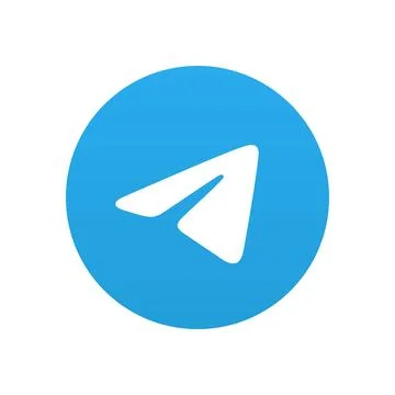 Telegram instant messaging app icon Stock Illustration