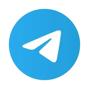 Telegram instant messaging app icon Stock Illustration