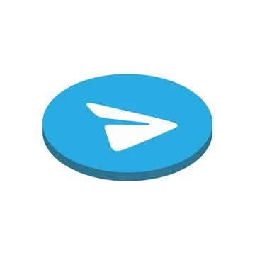 Telegram instant messaging app icon Stock Illustration