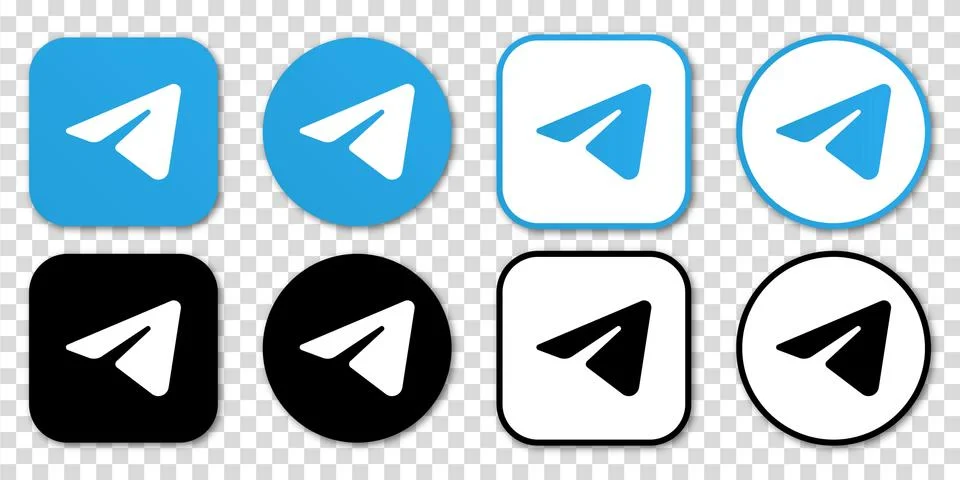 Telegram messenger icon Stock Illustration