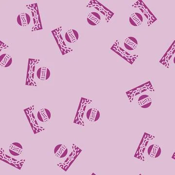 Telegraph cable industry glyph vector seamless pattern 库存插图