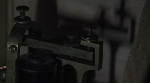 Telegraph, click and shadow Stock Footage 45892750