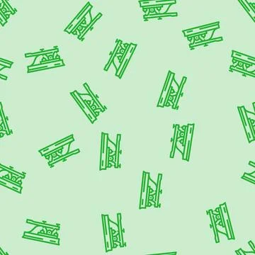 Telegraph industry line vector seamless pattern 스톡 일러스트
