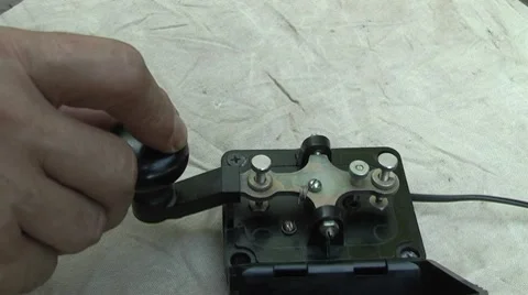 Telegraph key Stock Footage 7907984