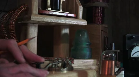 Telegraph, morse code Stock Footage 45911653