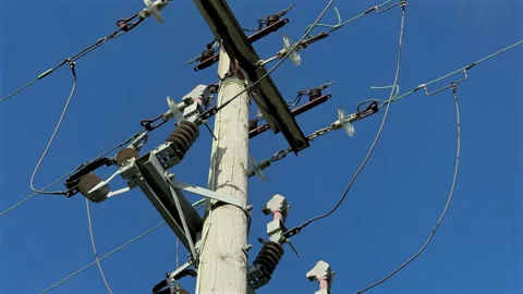 Telegraph Pole in Melling Sefton UK Видео 336238002