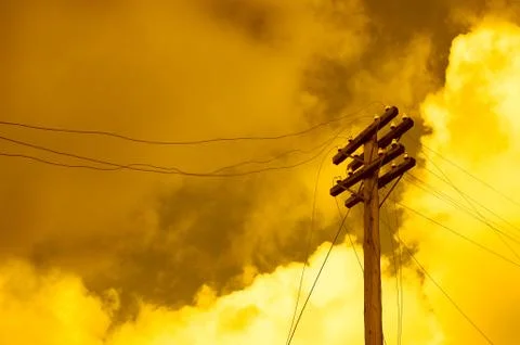 Telegraph pole Stock Photos