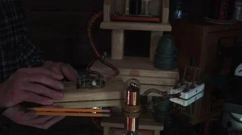 Telegraph, sending message Stock Footage 45911647