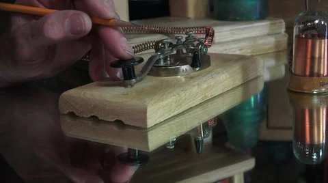 Telegraph, sending message Stock Footage 45911738