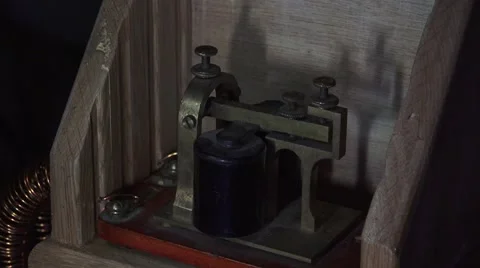 Telegraph sounder box, noise Stock Footage 45892736