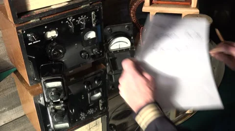 Telegraph, WWII attack Stock Footage 46256004