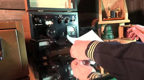 Telegraph, WWII attacking Pearl Harbor Stock Footage 46255897