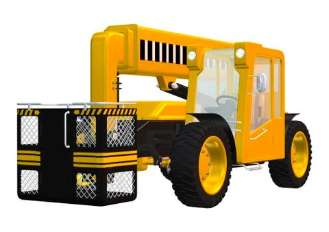Telehandler Stock Illustration