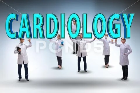 Telehealth concept with cardiology doctors Stock Photos