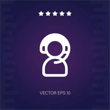 Telemarketer vector icon Stock Illustration