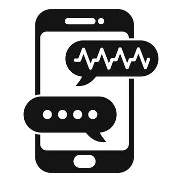 Telemedicine chat icon simple vector. Care clinic Stock Illustration
