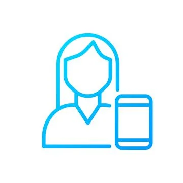 Telemedicine pixel perfect gradient linear vector icon Ilustração Stock
