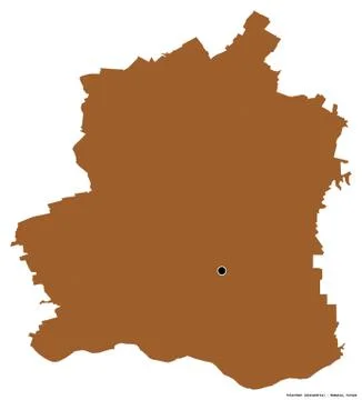 Teleorman, county of Romania, on white. Pattern Stock Illustration