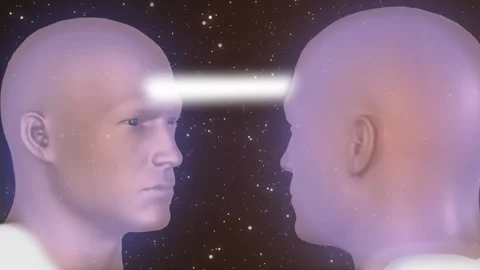 Telepathy Between Spirits Video stock 159726028