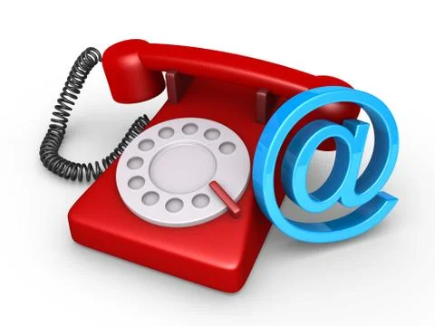 Telephone and e-mail symbol Stock Illustration