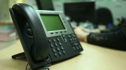 Telephone and hand Stock Footage 12588584