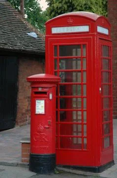 Telephone and Post Boxes Stock Photos