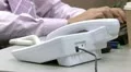 Telephone answered in office HD Footage