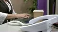 Telephone answered in office HD Footage