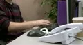 Telephone answered in office HD Footage