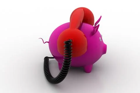 Telephone banking concept Free Stock Illustration