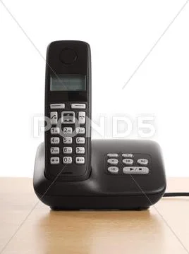 Telephone with base station Stock Photos