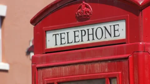 Telephone Booth Close Up Rack Focus Stock Footage 11802325