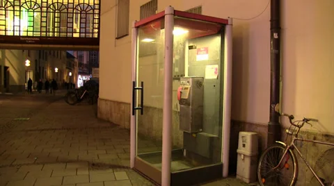 Telephone booth 스톡 동영상 36004001