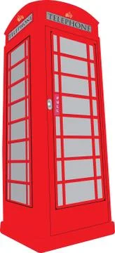 Telephone box Illustrazione stock