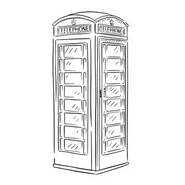 Telephone Box Stock Illustration
