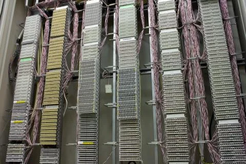 Telephone Cable connection Foto stock