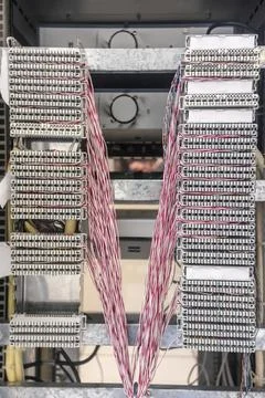 Telephone cable Stock Photos