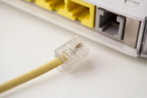 Telephone Cable Router Stock Photos