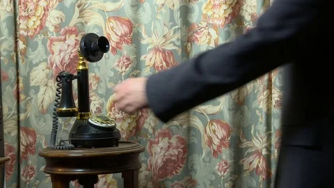 Telephone Call Antique Stock Footage 74779109