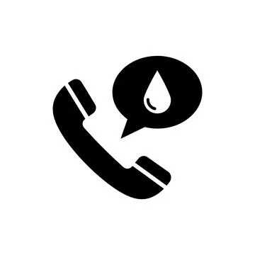 Telephone Call Support Speech Bubble Icon Stock Illustration