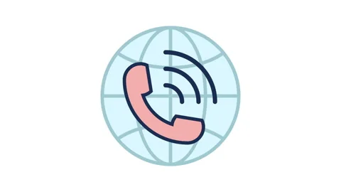 Telephone, Communication concept animated icon Stock Footage 237745321