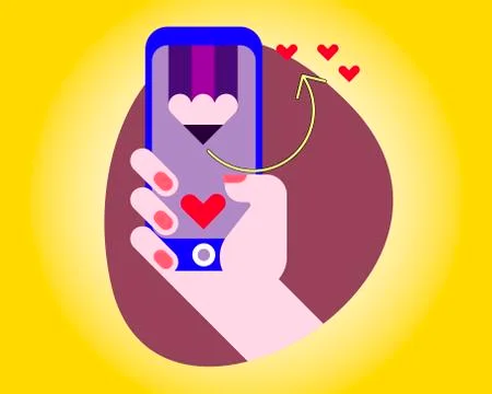 Telephone communication Stock Illustration
