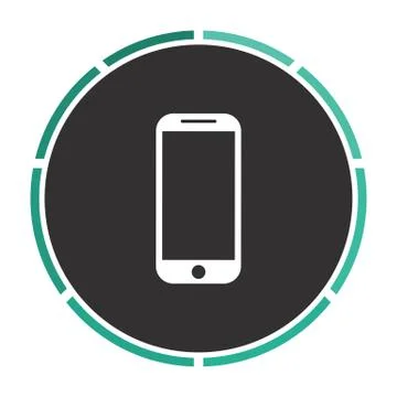 Telephone computer symbol Stock Illustration