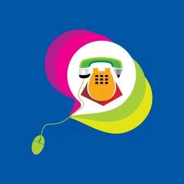 Telephone concept Stock Illustration
