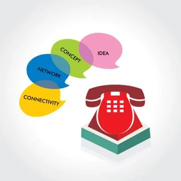 Telephone concept Stock Illustration