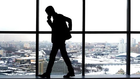 Telephone Conversation During a Break Stock Footage 95168015